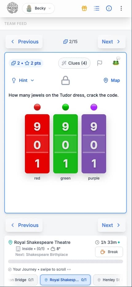Color padlock puzzle
